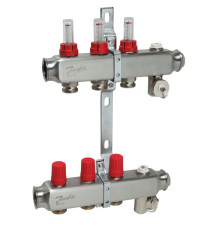 Розподільний колектор Danfoss SSM-F, 3+3 контури (088U0753)