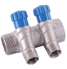 Колектор з вентилями HLV 2в 3/4"x1/2" (109560.N.01)