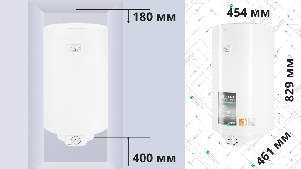 Габарити Gorenje GBF 80/UA
