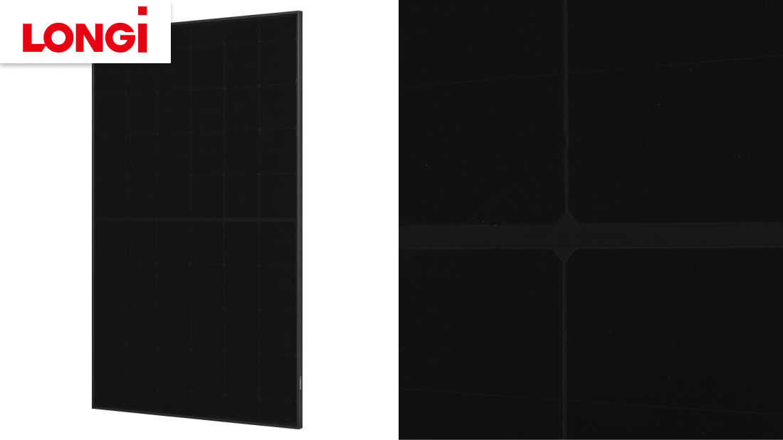 Longi Solar 430W Hi-MO 6m Full Black Mono [LR5-54HTB-430M] - двостороння монокристалічна панель